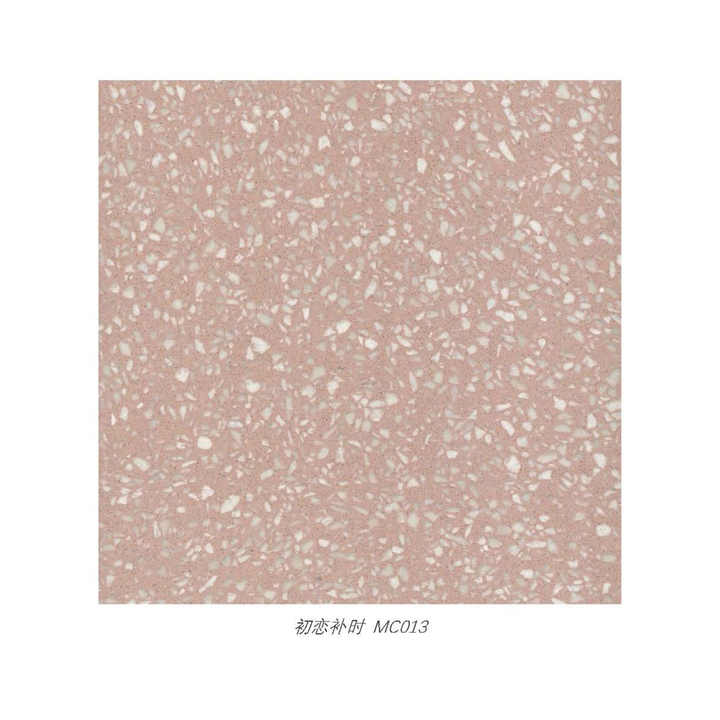 Modern style durable artificial stone floor tiles wholesale pink and white Terrazzo floor tiles for home decoration 