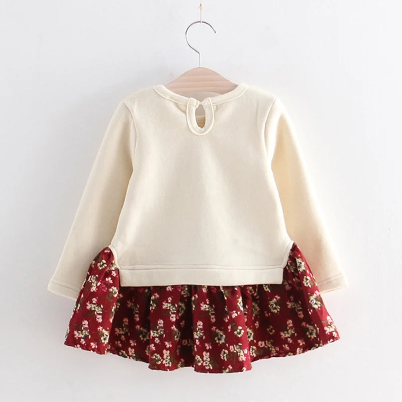 Cute Floral Princess Dress for Girls 18M-6Y
