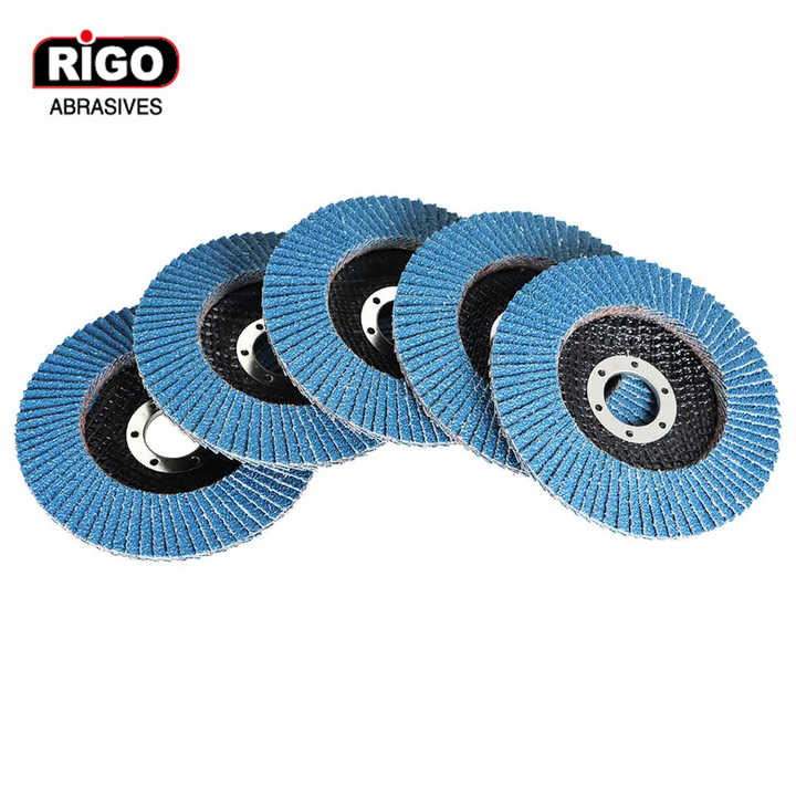 High hardness Zirconia grinding disc 115x22 mm, fiberglass backing, for metal grinding of stainless steel 