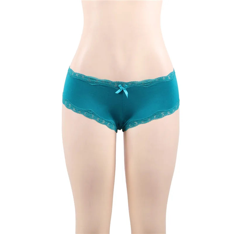 Brazilian Cotton Panties Plus Size Female Underwear Mid-Rise Comfortable Seamless Underpants Elastic Hot Sexy Panty Briefs Mujer