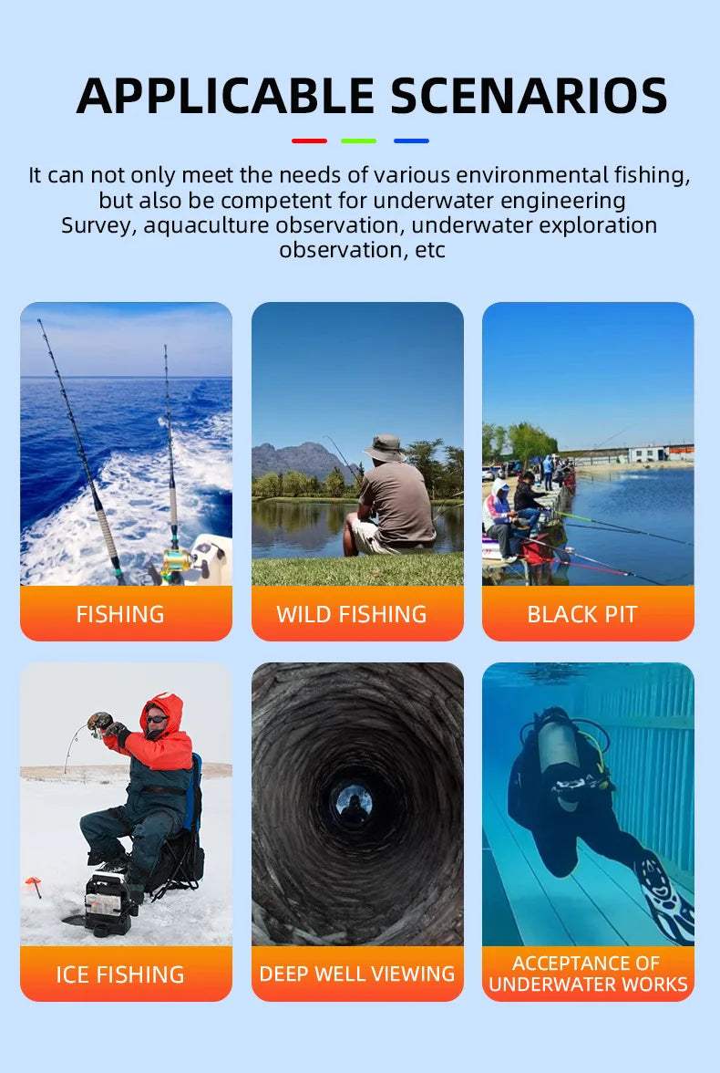 Outdoor Waterproof Fish Camera with English Support