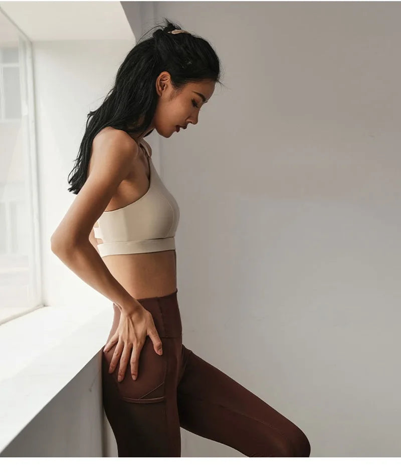 Cloud Hide Sexy Backless Women's Sports Bra for Gym Yoga