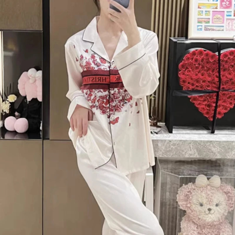 Bộ Đồ Ngủ Nữ Mùa Xuân Samwestart Dài Tay Thoáng Mát