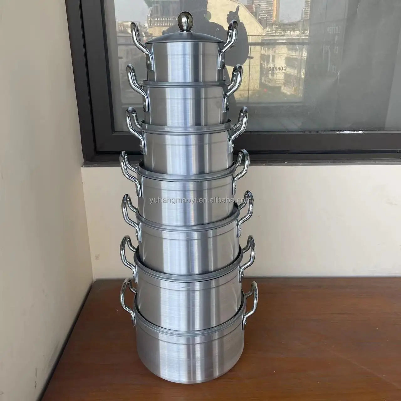 RTS Thick Aluminum Pot Set with Aluminum Lid - High-Quality Kitchenware