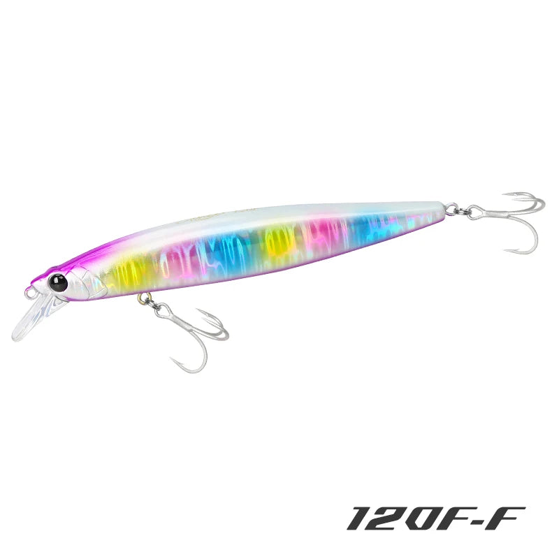 TSURINOYA 120F Ultra-long Casting Floating Minnow Saltwater Fishing Lure STINGER 120mm 19g Range 30-100cm Artificial Hard Baits