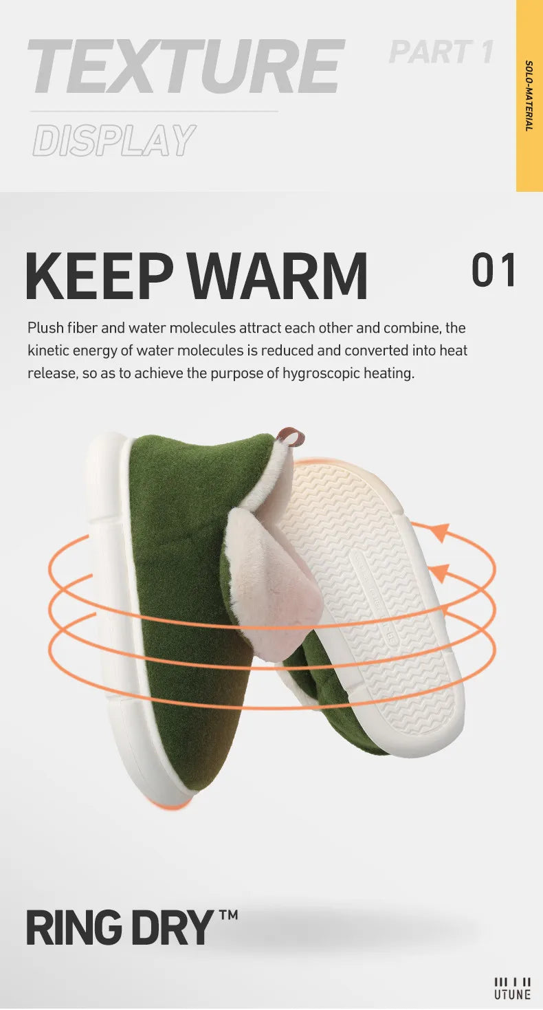 Warm Women's Cotton Boots 2026 - High-Soled Felt Flats