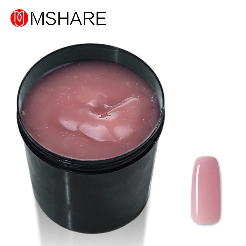 MSHARE 250g Fiber Gel Nail Extension Fiberglass Gel Clear White Pink - Daisan Mart