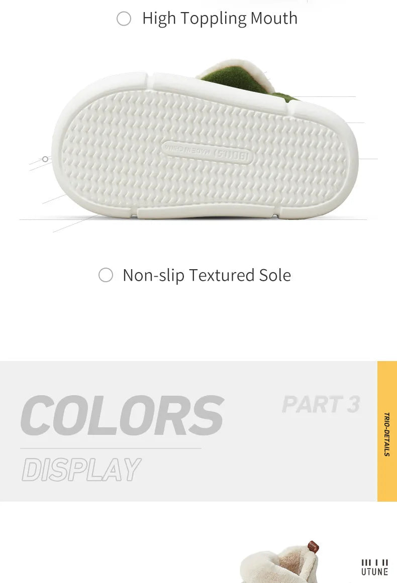 Warm Women's Cotton Boots 2026 - High-Soled Felt Flats