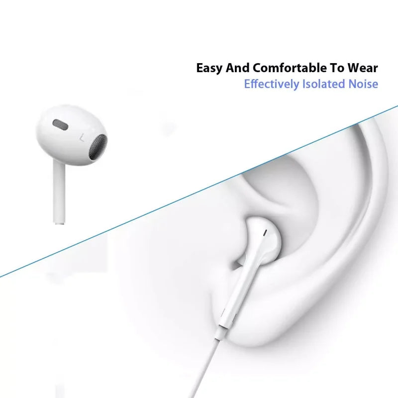 MFi High Quality In-Ear Headphones For iPhone 13/14