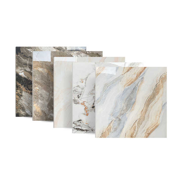 Foshan ceramic tile factory, marble pattern floor tiles 80x80, glossy gold stone, Carreaux floor tiles, bathroom tiles 