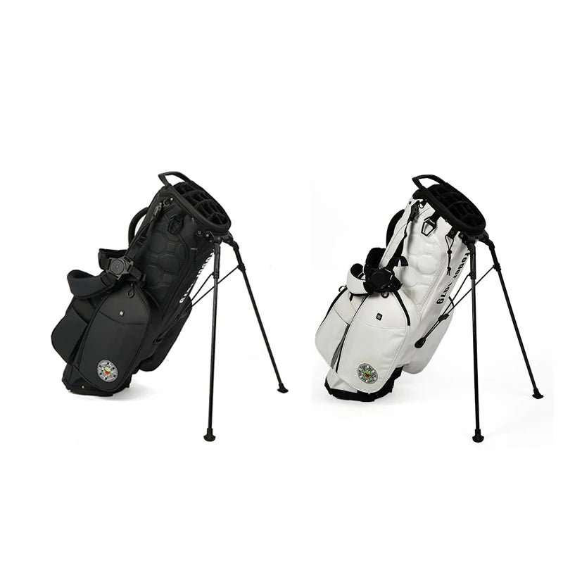 Lightweight PU Leather Waterproof Golf Bag with Stand 14 Compartments