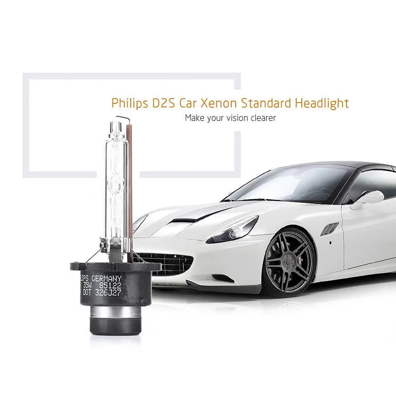 Philips HID D1S D2S D2R D3S D4S D5S 35W Xenon Standard 4200K Auto Original Headlight Car Genuine Bulb Replacement Upgrade, 1pcs - Daisan Mart