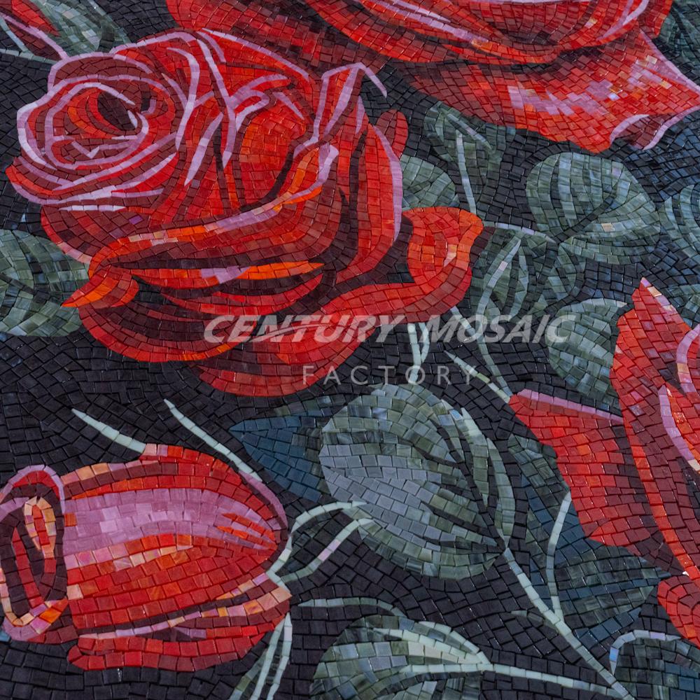 Centurymosaic Handmade Glass Mosaic Painting Beautiful Bright Pattern