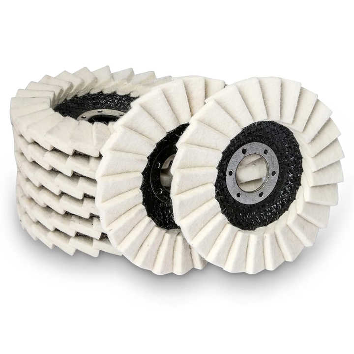 125mm fiberglass felt polishing disc, polishing disc, angle grinder polishing disc, OEM felt polishing disc 