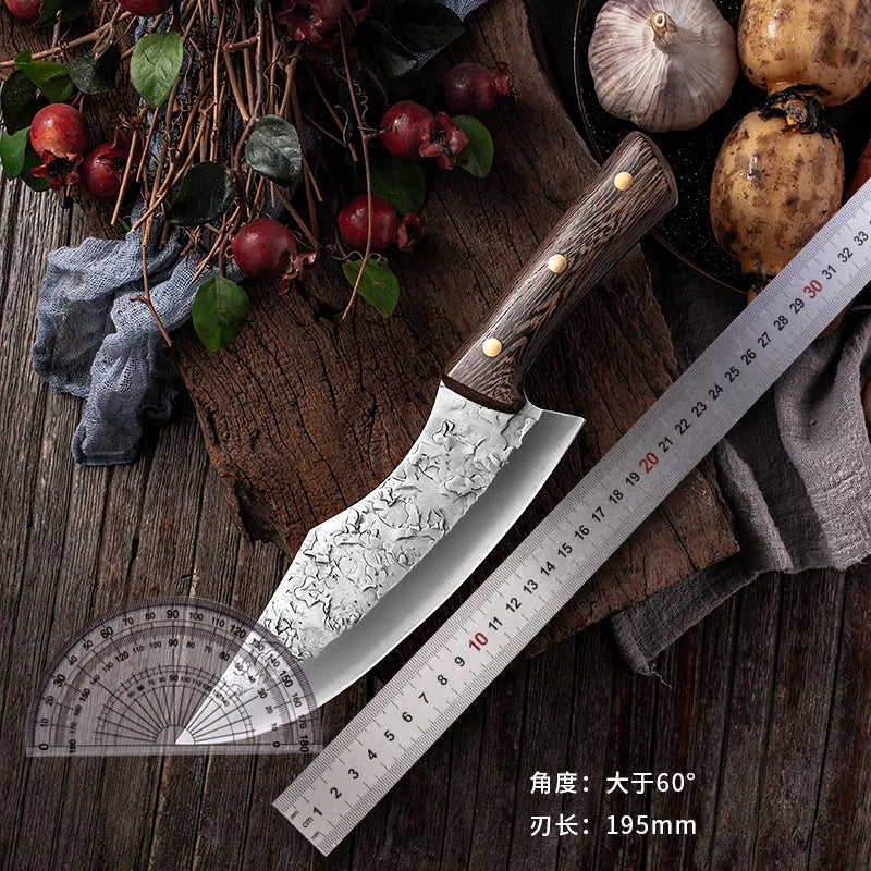 Serbian Chef's Hand-Forged Stainless Steel Boning Knife 50cm