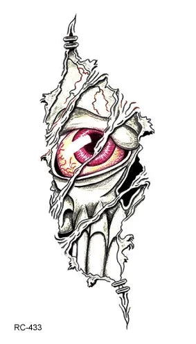 3D Spider Tattoo Scorpion Temporary Tattoo Stickers For Halloween Fake Tatto Body Art Tatuajes Joke Tatouage Temporaire