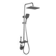 Luxury brass shower set with 4 functions, bathroom wall mounted shower 