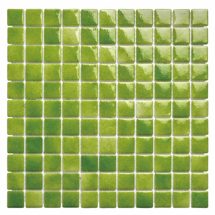 Modern luxury square blue green swimming pool wall tiles 4mm thick, glass mosaic for villa wall cladding 