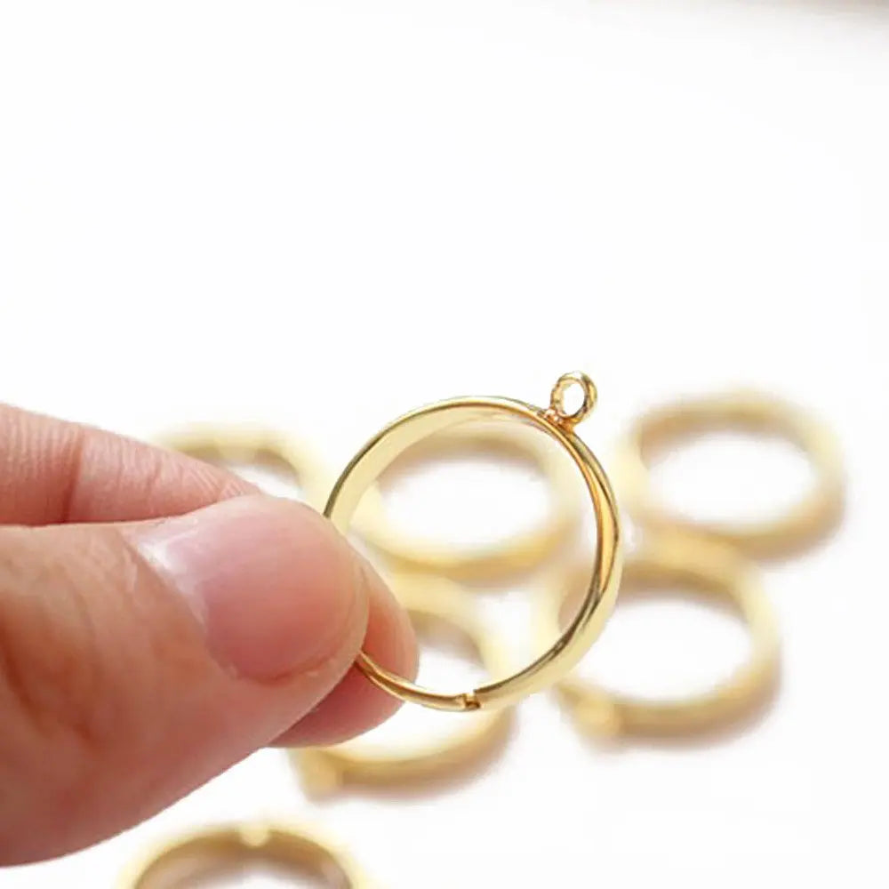 Set of 4 18K gold plated rings, handmade DIY accessories