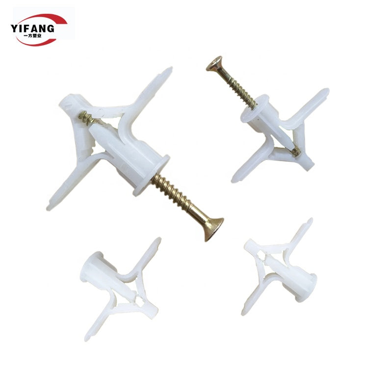 Plastic expansion bolt/Butterfly bolt supplier direct sale nylon plaster bolt 