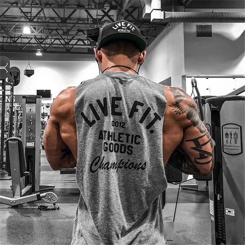 Áo Tank Top Nam Tập Gym Cotton Không Tay Thoáng Mát - Daisan Mart