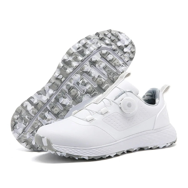 Men's and Women's Golf Shoes Waterproof, Comfortable, Self-Tie