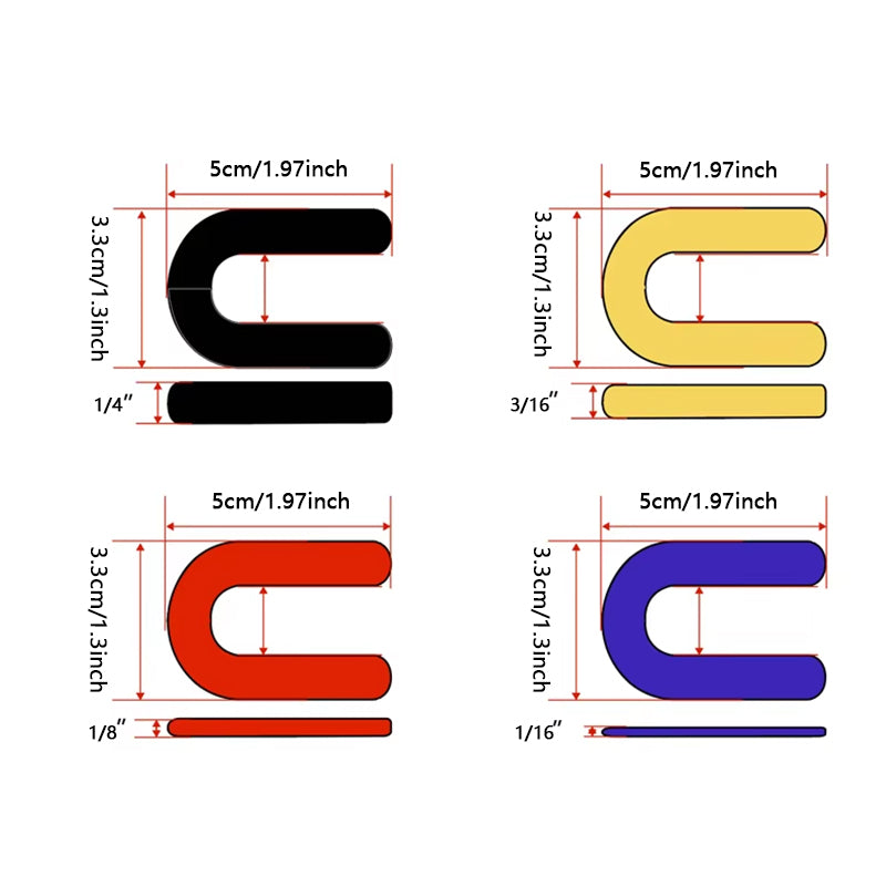 Wholesale 3/16 Inch Horseshoe Shape Plastic Tile Mat 