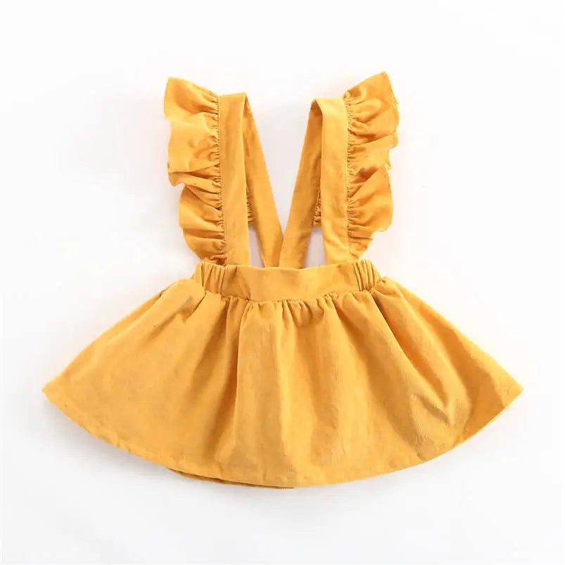 Cute Warm Baby Girl's Princess Woolen Bib Dress