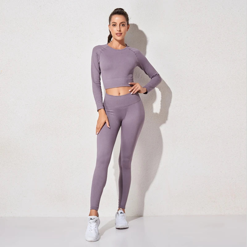 Áo Tập Yoga Dài Tay Không Đường May Cho Nữ - Daisan Mart