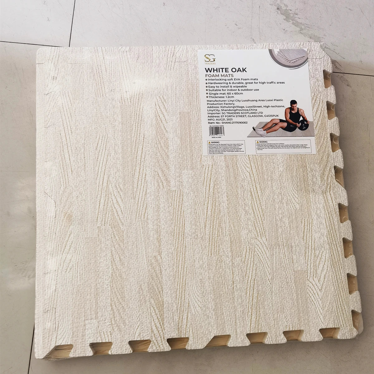 Wooden Grain Mats Foam Interlocking Mats Each Tile 1cm Thick Flooring Wood EVA Puzzle Mat - Daisan Mart