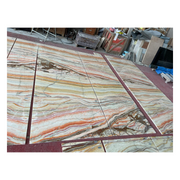 Natural Transparent Yellow Multicolor Rainbow Onyx Marble With Backlight, Onyx Jade Onyx Stone, Aragosta Onyx Stone, Kitchen Countertop Tiles 