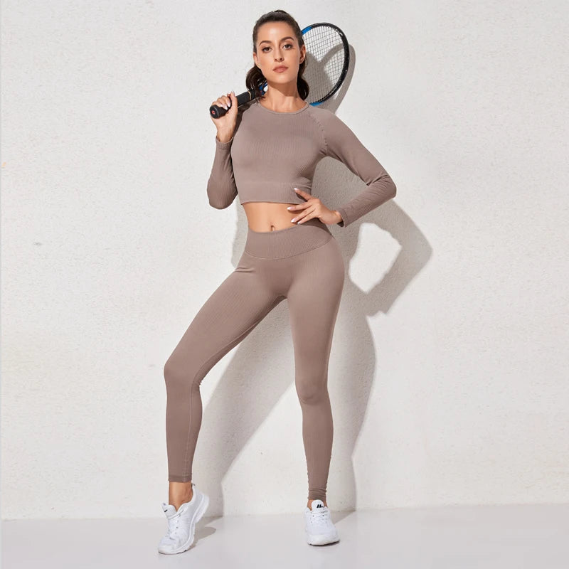 Áo Tập Yoga Dài Tay Không Đường May Cho Nữ - Daisan Mart
