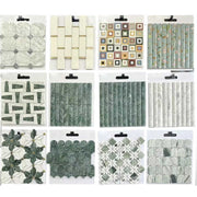 Carrara White Marble Mosaic Wall Tiles 298x290mm