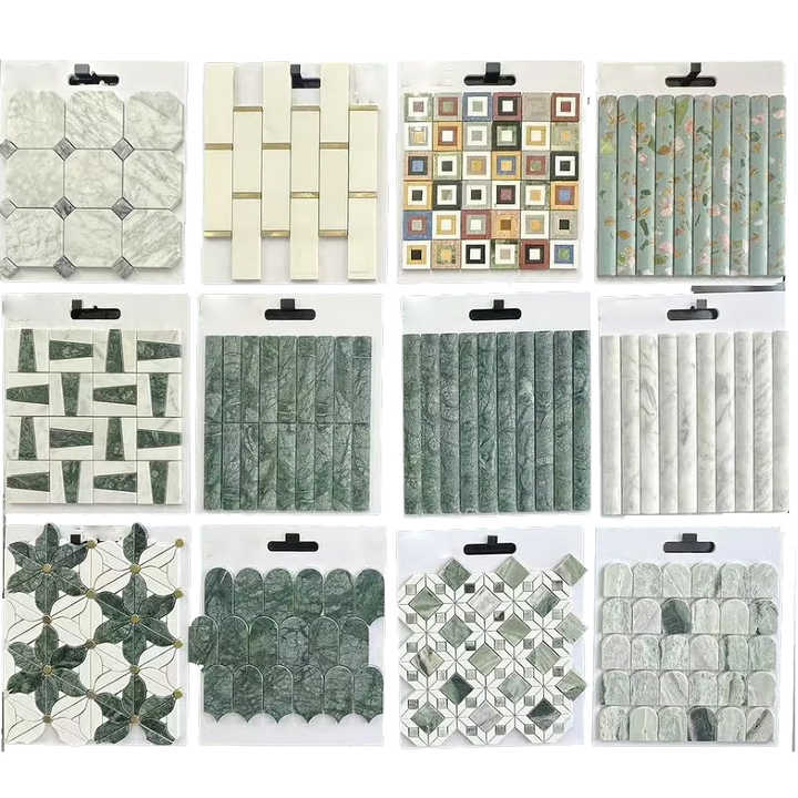 Carrara White Marble Mosaic Wall Tiles 298x290mm