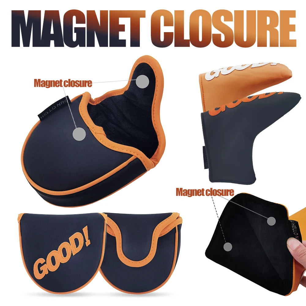 Custom Waterproof PU Golf Club Covers with Embroidery Logo