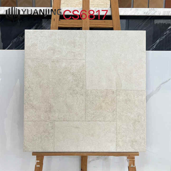 Antique porcelain floor and wall tiles matte finish gray white brown living room villa hotel countryside tiles 600*600 