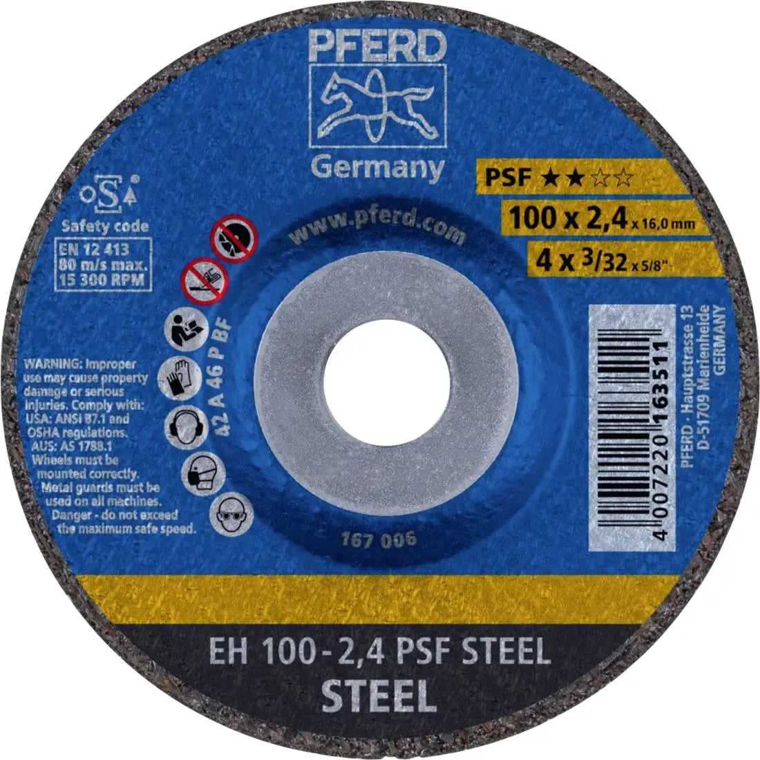 PFERD Cutting Disc 100mm - Set of 25 Quality Pieces