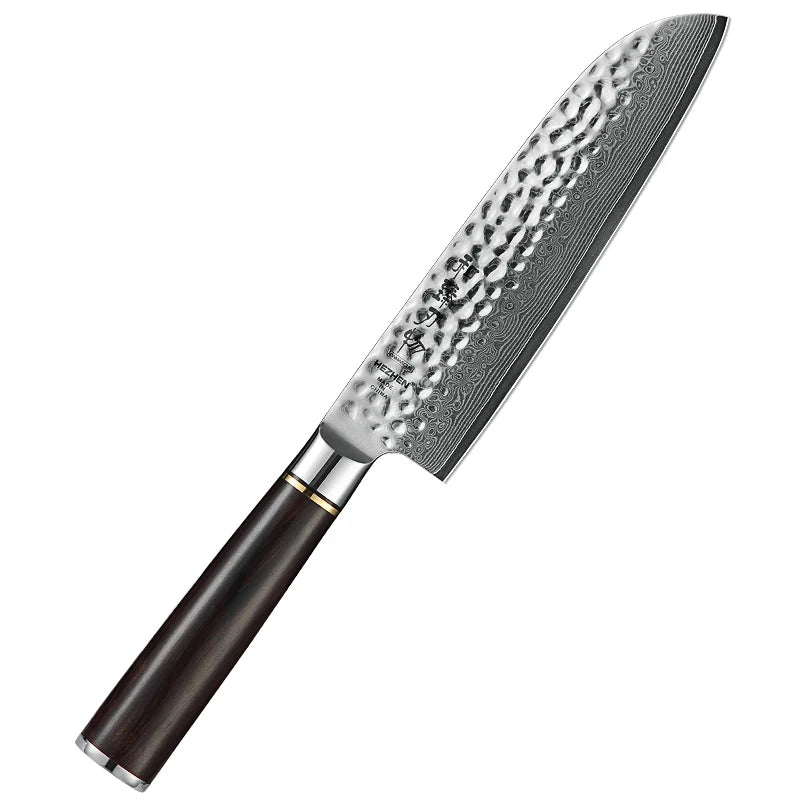 HEZHEN Japanese Kitchen Knife Set - High Quality Damascus Steel