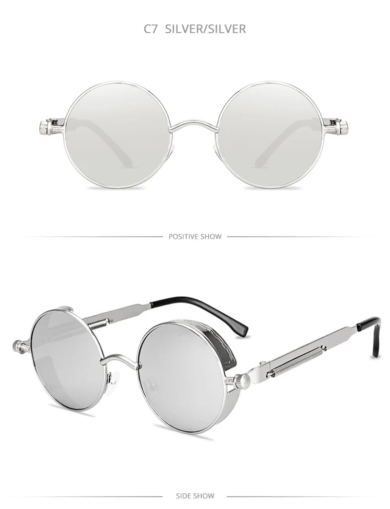 Kính Râm Cổ Điển Gothic Steampunk UV400 Nam Nữ - Daisan Mart