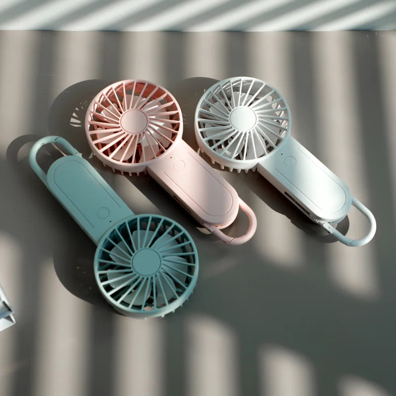 Low Price Hooking Mini Handheld Fan Usb Portable Handy Fan Rechargeable Handheld Fan for Outdoor Traveling