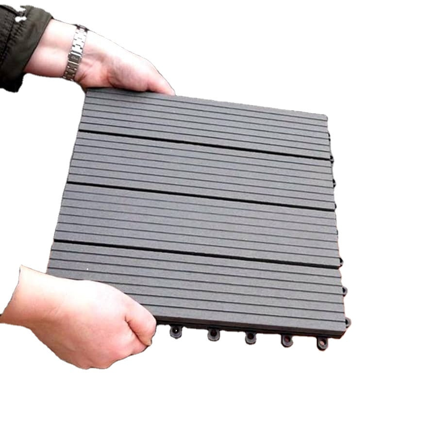 DIY outdoor decking panels made of wood plastic composite material 