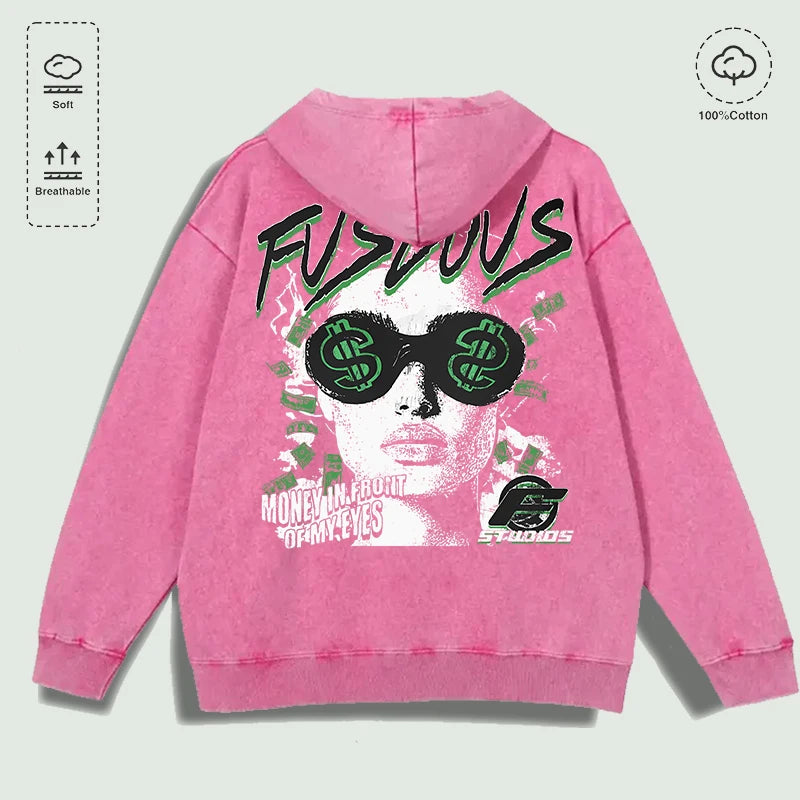 Áo Hoodie Cotton Họa Tiết Tiền Trước Mắt, Đa Màu - Daisan Mart