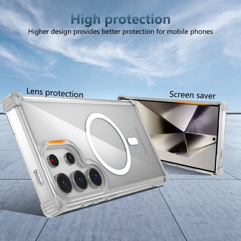 Ốp lưng điện thoại bảo vệ từ tính bán chạy cho S22 Ultra và S24 Ultra, Vỏ Funda được ưa chuộng.