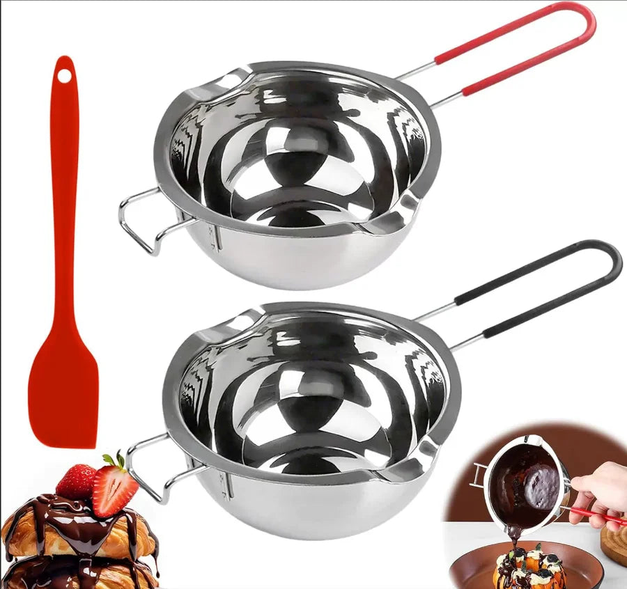 Nồi Chưng Cách Thủy Inox 18/8 Đa Năng Nấu Chảy Socola