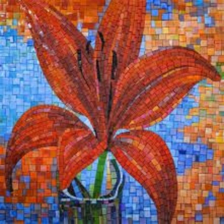 Original handmade high quality art flower mosaic tiles OEM wholesale 