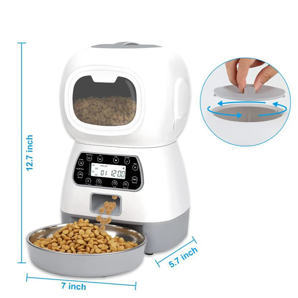 New Pet Feeder Pet Dispenser For Cat And Dog Travel Supply Automatic Smart Slow Feeder Dispenser Fixed Time Amount Of Food - Daisan Mart