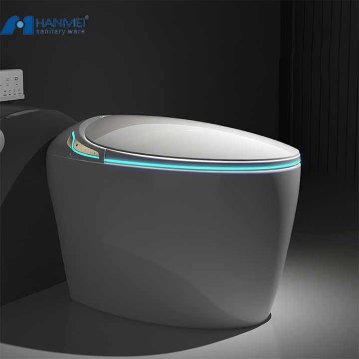 Modern round egg shaped smart toilet Closestool electric automatic heating smart egg shaped toilet bathroom 