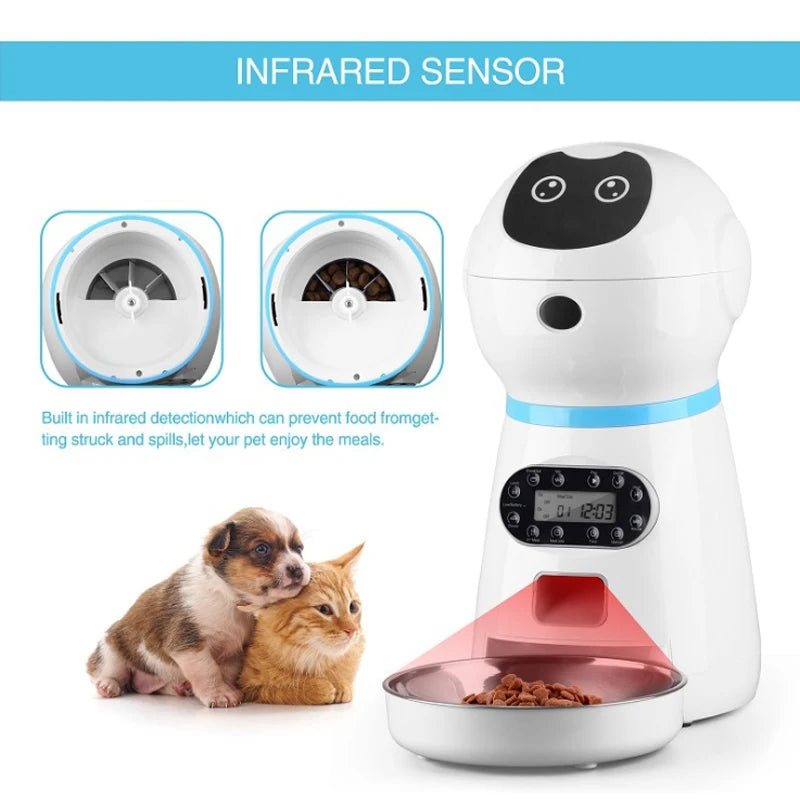 New Pet Feeder Pet Dispenser For Cat And Dog Travel Supply Automatic Smart Slow Feeder Dispenser Fixed Time Amount Of Food - Daisan Mart