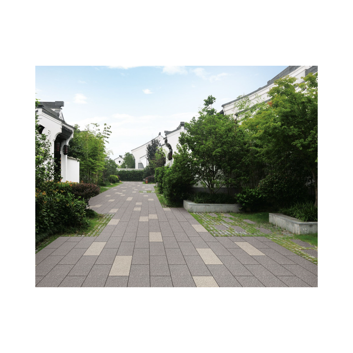 Highly durable multi-purpose outdoor porcelain tiles ideal for granite paved walkways, terraces and patios