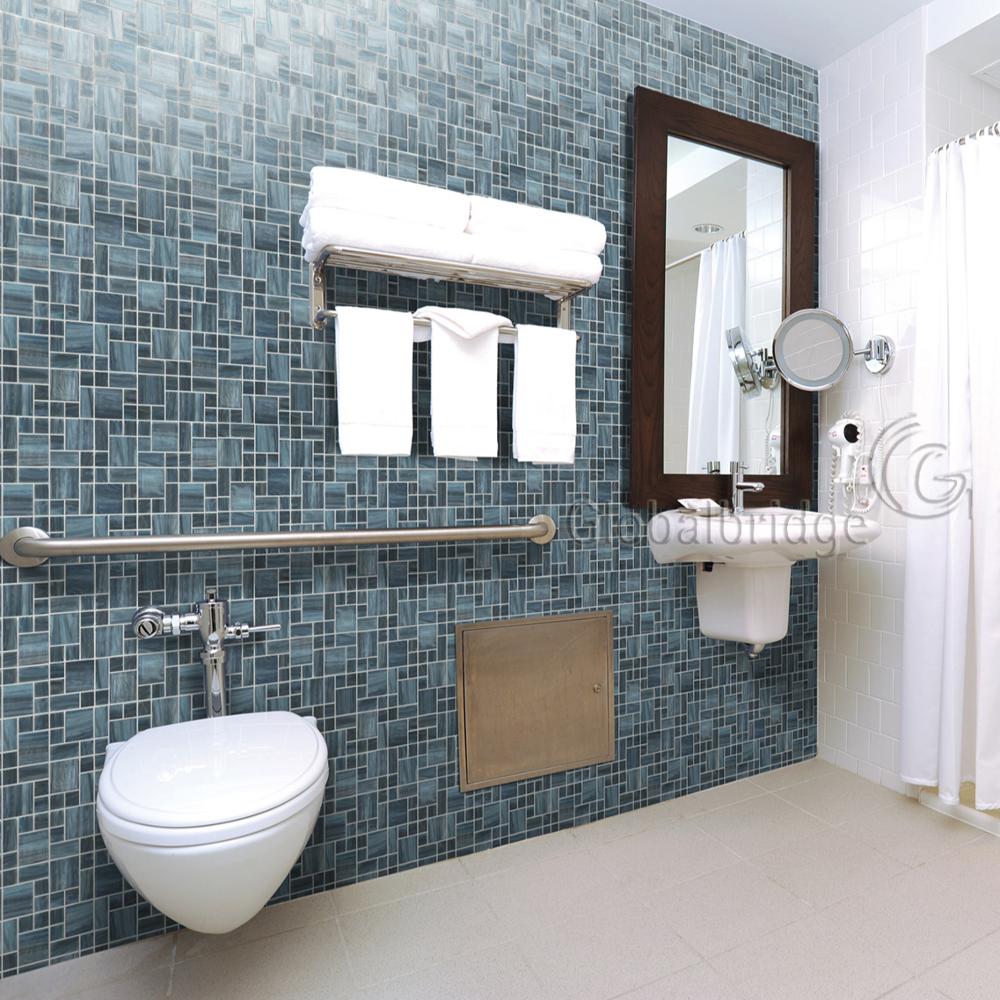 Mysterious iridescent glass mosaic 